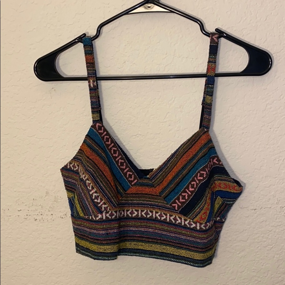 Tribe Print Crop Top
